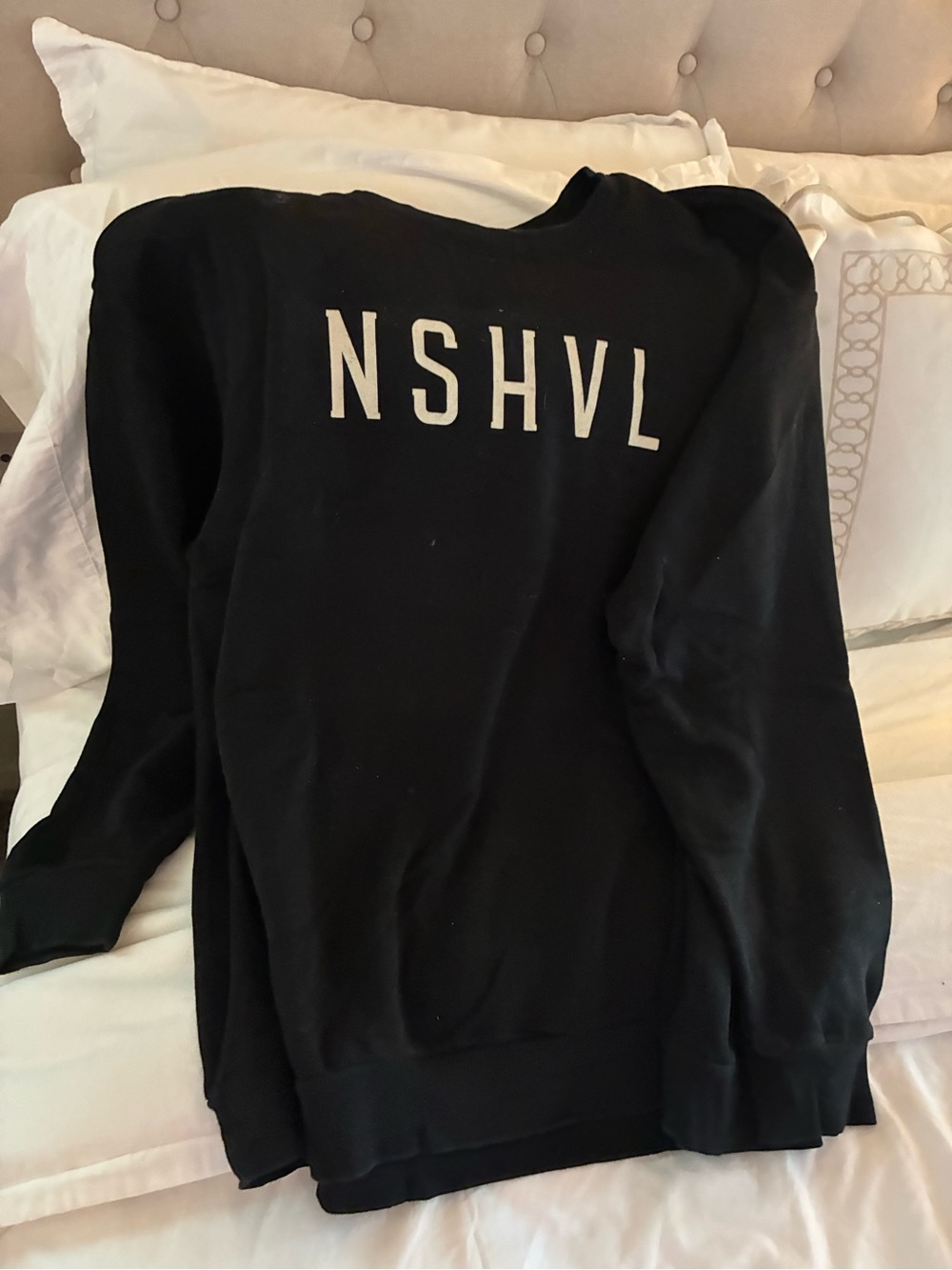 NSHVL Apparel Black NSHVL Crewneck Sweatshirt XXL | Nashville Graphic Pullover